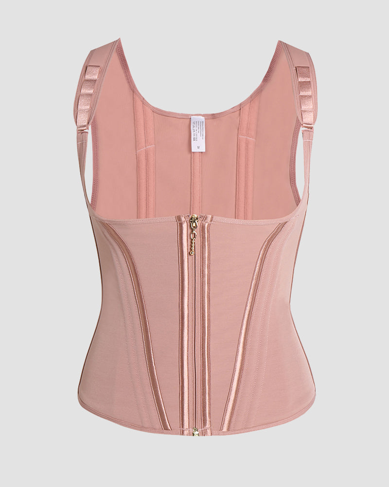 Shapshe® Open Bust Steel Bones Tummy Control Waist Trainer Vest