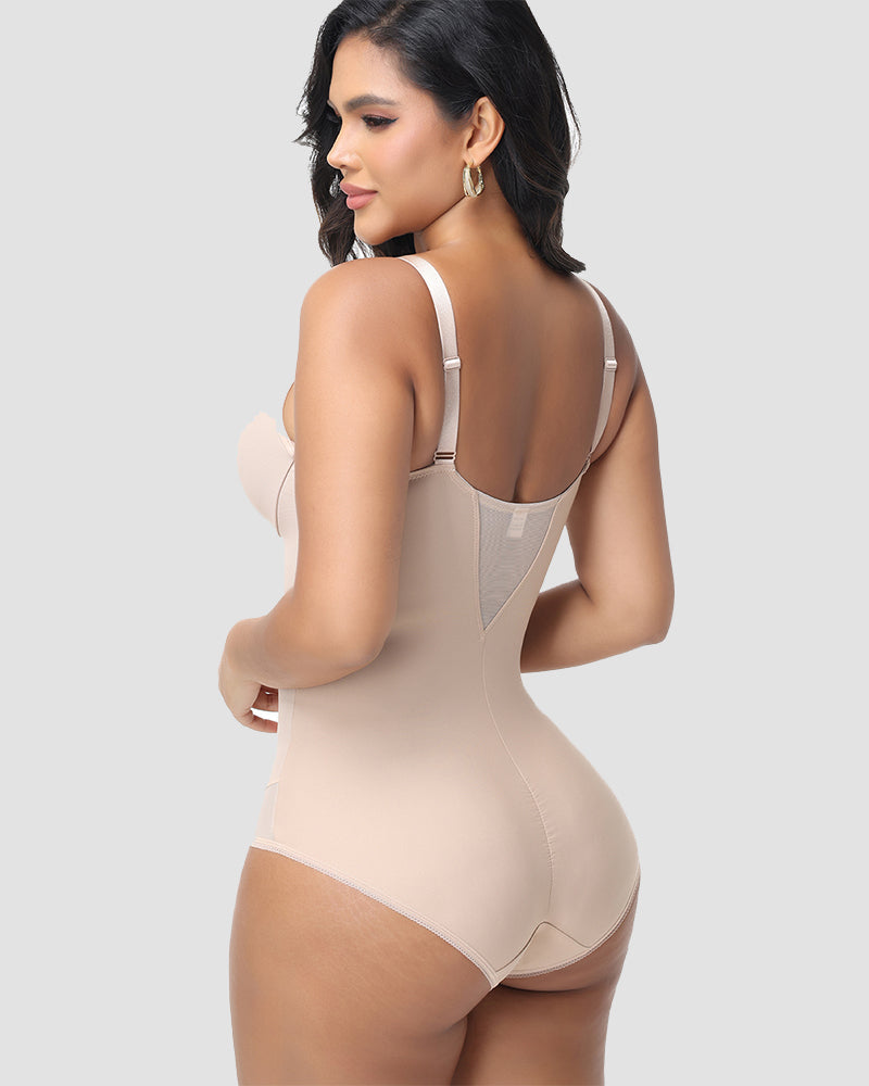 Shapshe® Mesh Built In Bra Tummy Control Bodysuit