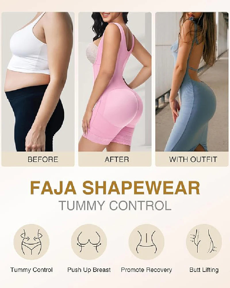 Shapshe® Double Layer High Compression Open Bust Shapewear