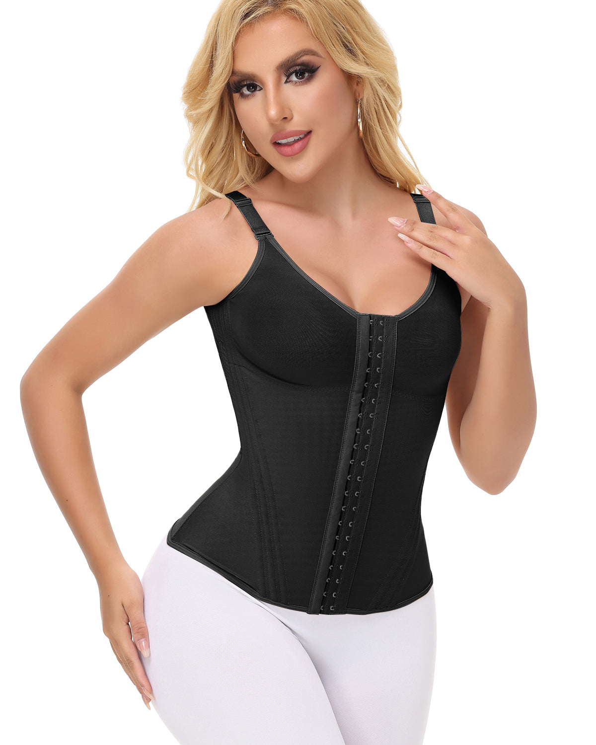 Shapshe® Faja Shaper Mesh Waist Trainer Vest with Nippel Covers