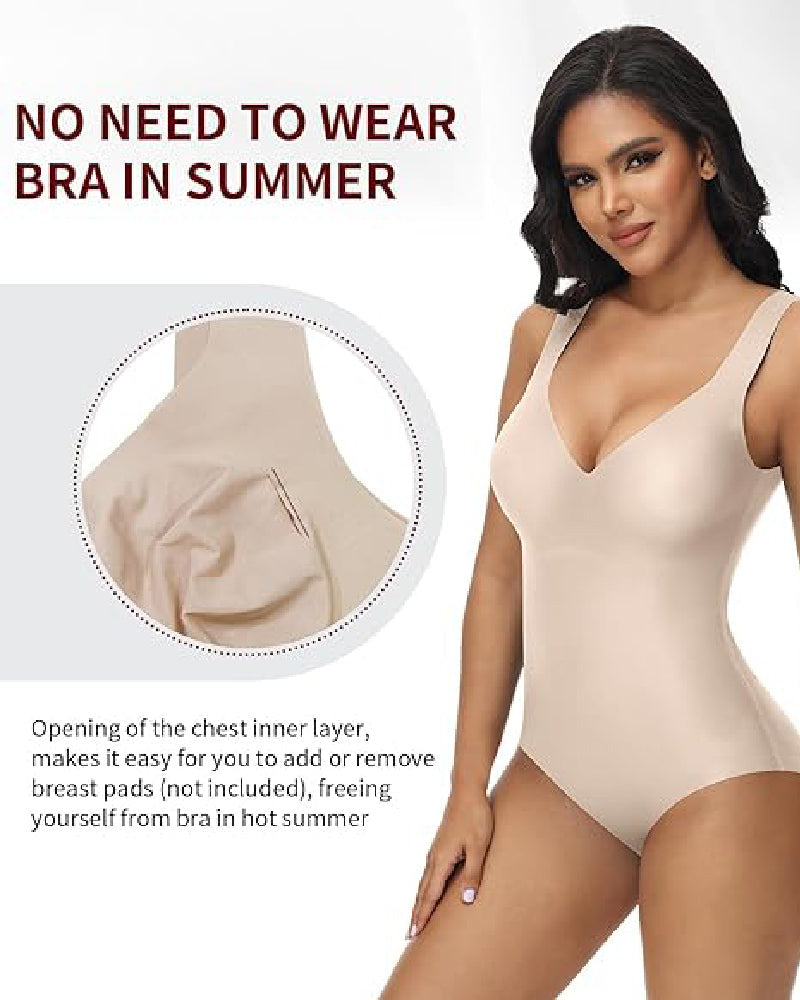 Shapshe® Seamless Ice Silk Tummy Control Bodysuit Bodyshaper