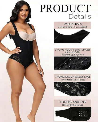 Shapshe® Slimming Tummy Control Open-Bust Bodysuit