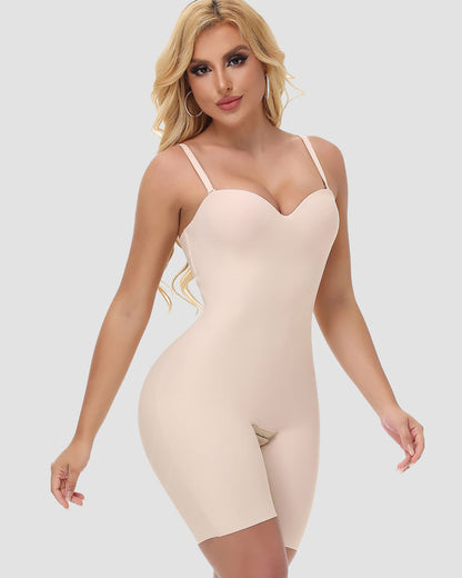 Shapshe® Seamless Tummy Control Body Shaper with Detachable Straps