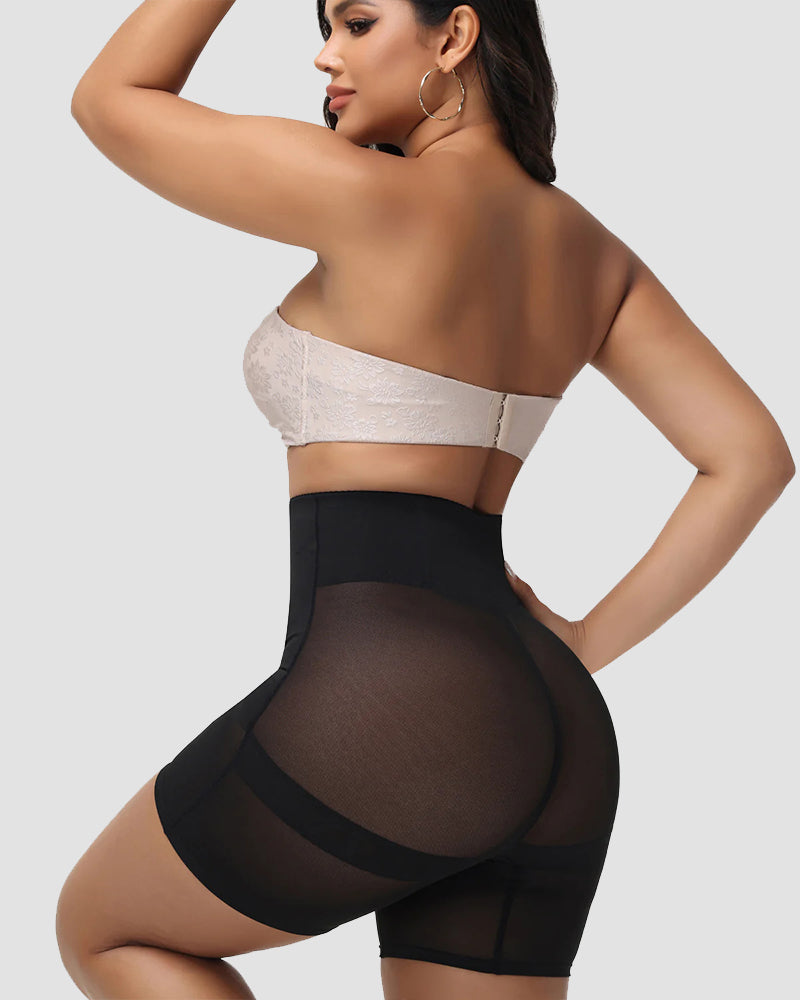 Shapshe® Mesh High Waist Tummy Control Shaping Shorts