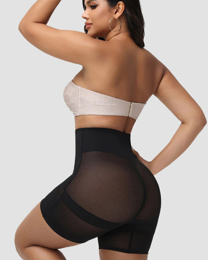 Shapshe® Mesh High Waist Tummy Control Shaping Shorts