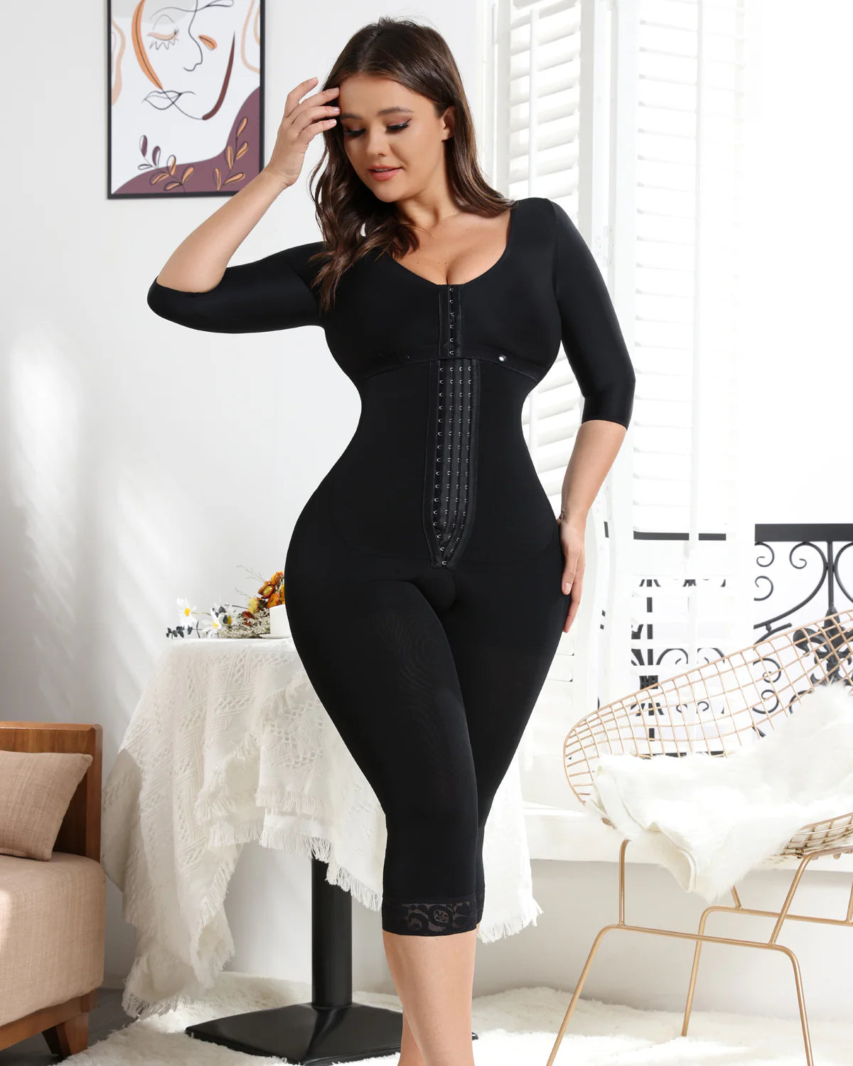 Shapshe® Full Body Arm & Thigh Compression Shapewear Bodysuit
