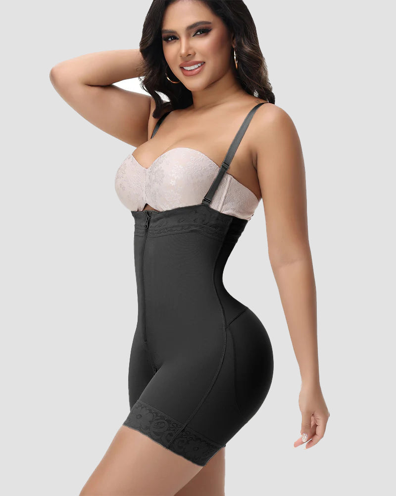 Shapshe® Detachable Straps Fajas Zipper Crotch Shaping Shorts