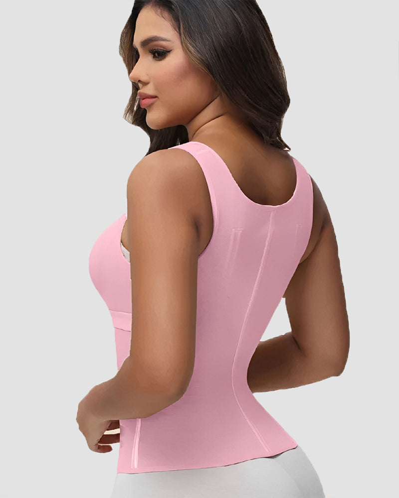 Shapshe® Boned Latex Waist Trainer Vest with Built-in Bra