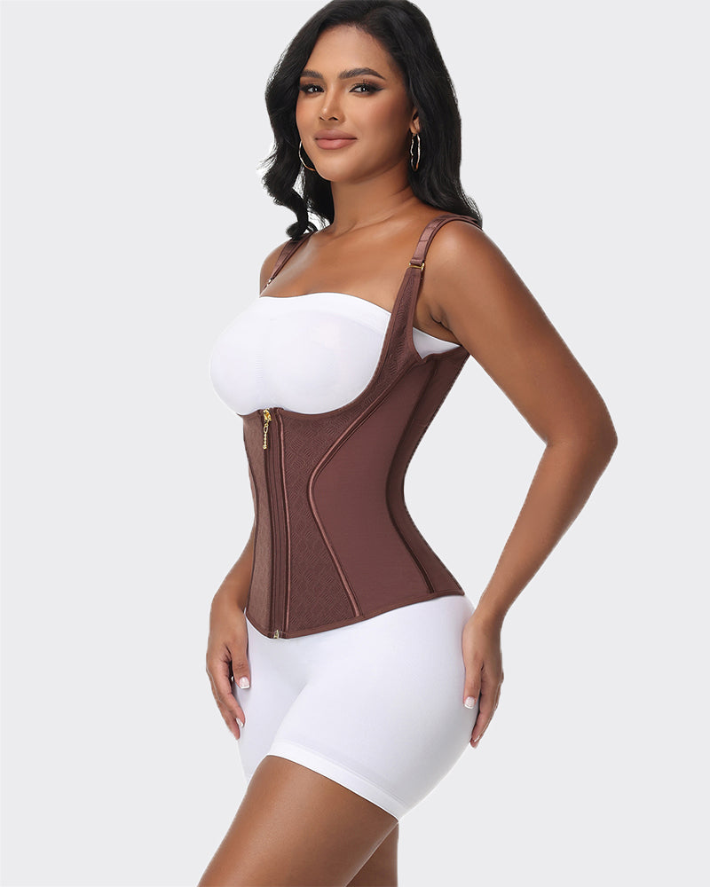 Waist Trainer for Women Tummy Control Sports Girdle with Adjustable Shoulder Strap