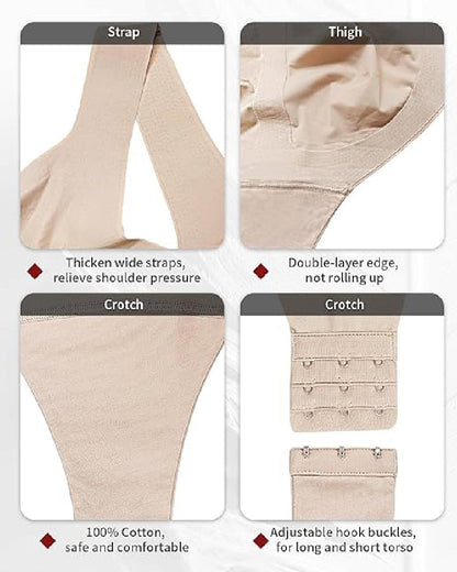 Shapshe® Seamless Ice Silk Tummy Control Bodysuit Bodyshaper