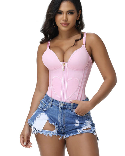 Shapshe® Love Pattern Waist Trainer with Built-in Bra