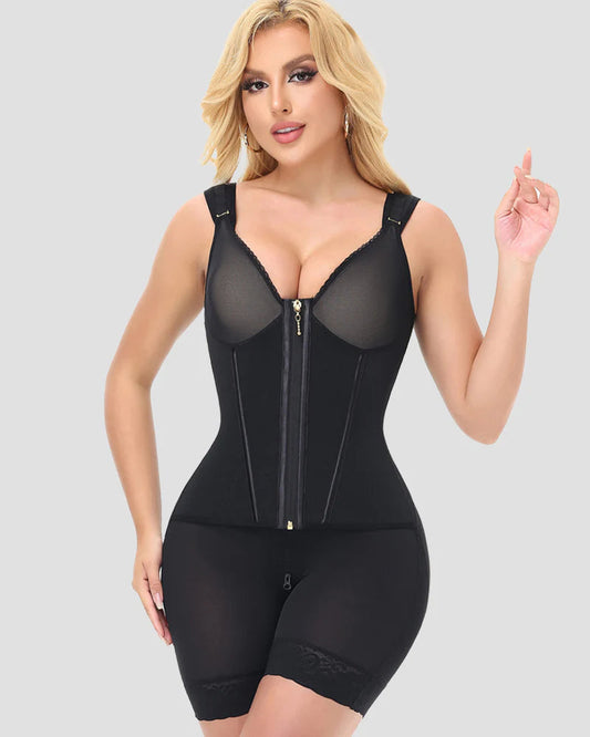 Shapshe® Sheer Mesh Full Coverage Waist Trainer Body Shaper
