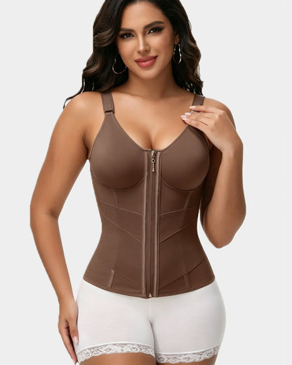 Waist Trainer for Women Corset Faja Body Shaper Vest with Built-in Bra