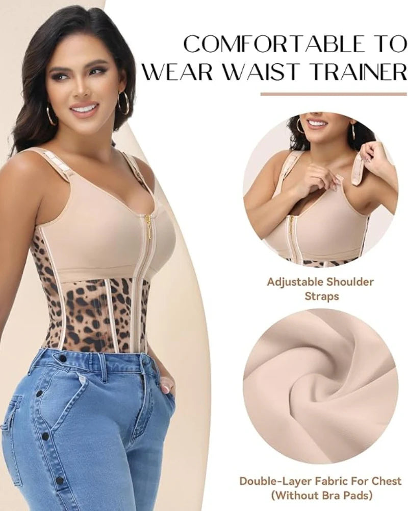 Shapshe® Fajas Colombianas Waist Trainer with Built-in Bra
