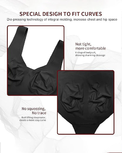 Shapshe® Seamless Ice Silk Tummy Control Bodysuit Bodyshaper