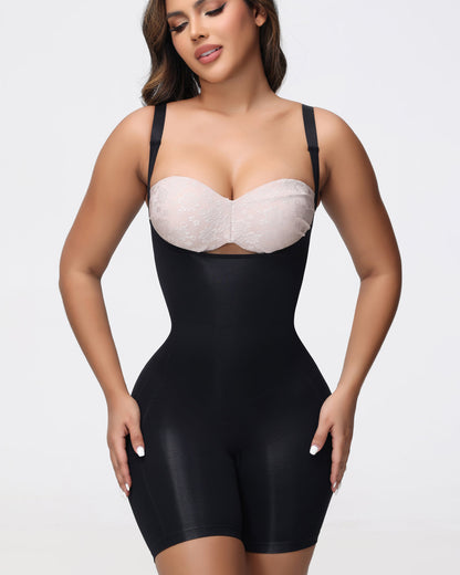 Shapshe® Seamless Open Bust Bodysuit Tummy Control Body Shaper
