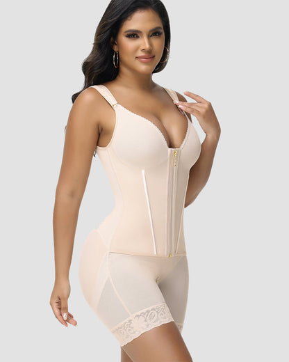 Shapshe® Sheer Mesh Full Coverage Waist Trainer Body Shaper