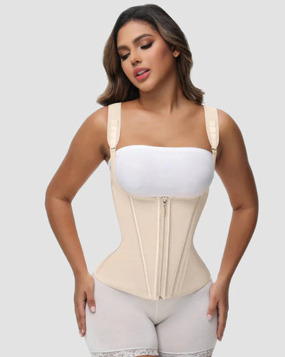 Shapshe® Open Bust Steel Bones Tummy Control Waist Trainer Vest