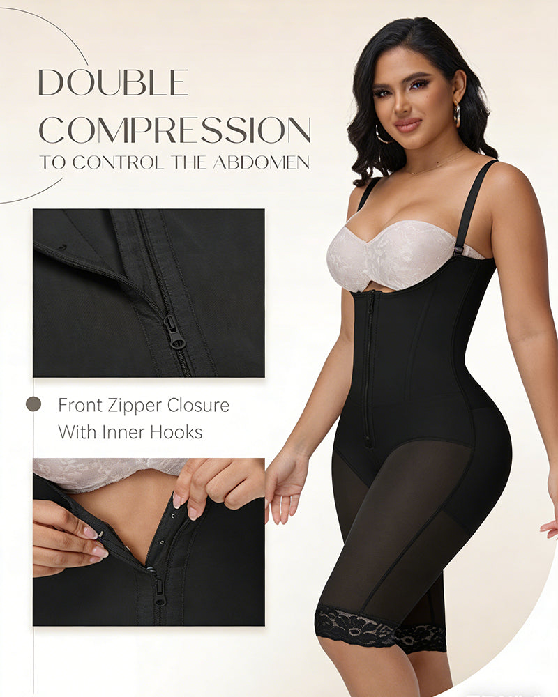 Shapshe® Invisible Zipper Full-Body Compression Faja Bodysuit