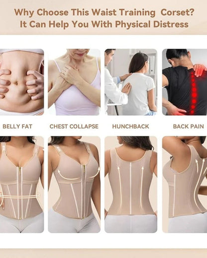 Shapshe® Fajas Colombianas Waist Trainer with Built-in Bra