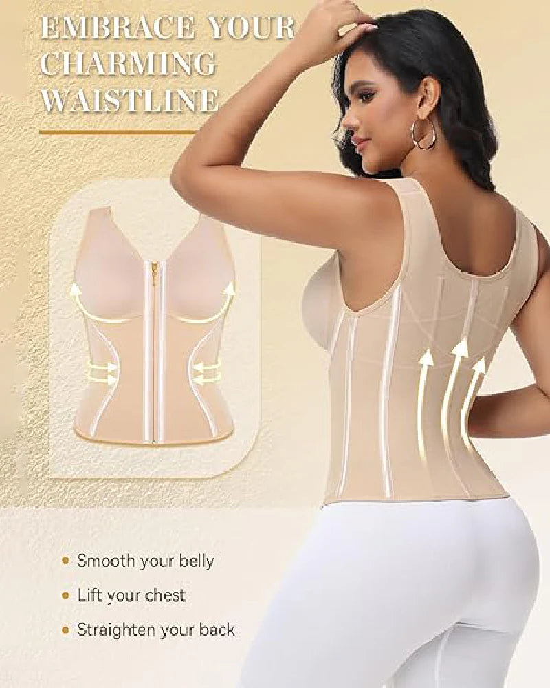 Shapshe® Tummy Control Hourglass Waist Trainer with Built-in Bra