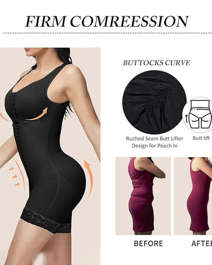 Shapshe® High Compression Garment Shapewear with Bulit-in Bra