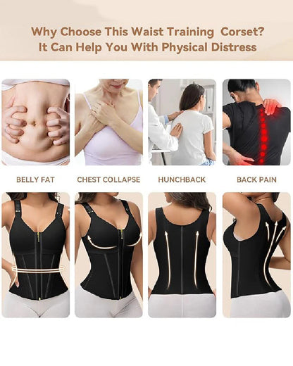 Shapshe® Fajas Colombianas Waist Trainer with Built-in Bra
