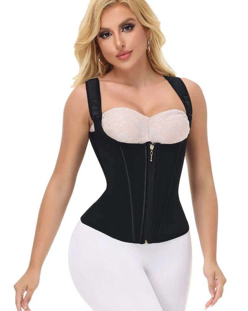 Shapshe® Open Bust Steel Bones Tummy Control Waist Trainer Vest