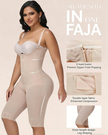 Shapshe® Invisible Zipper Full-Body Compression Faja Bodysuit