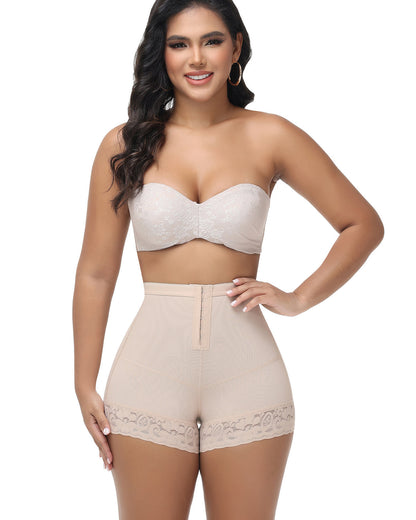 Shapshe® Seamless Butt Lifter Shorts with Front Hook Closure