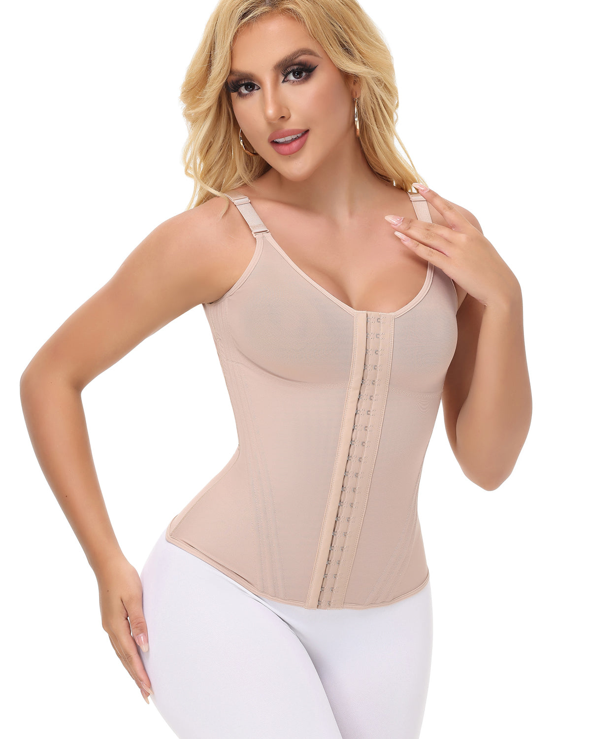 Shapshe® Faja Shaper Mesh Waist Trainer Vest with Nippel Covers