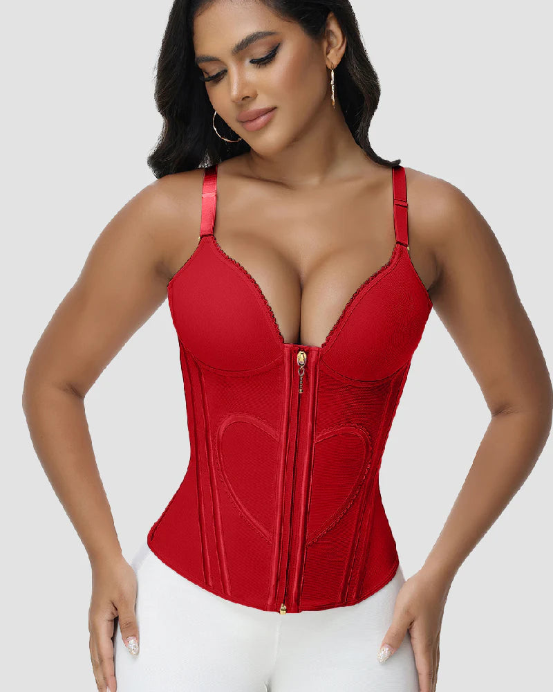 Shapshe® Love Pattern Waist Trainer with Built-in Bra