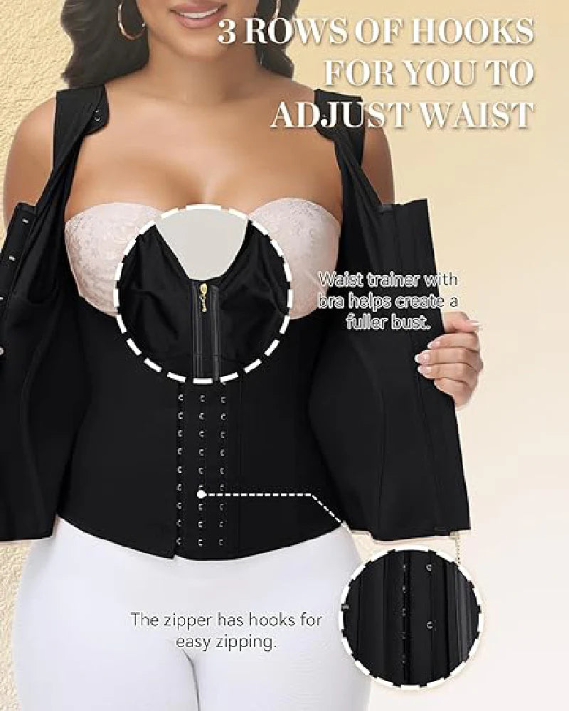 Shapshe® Tummy Control Hourglass Waist Trainer with Built-in Bra
