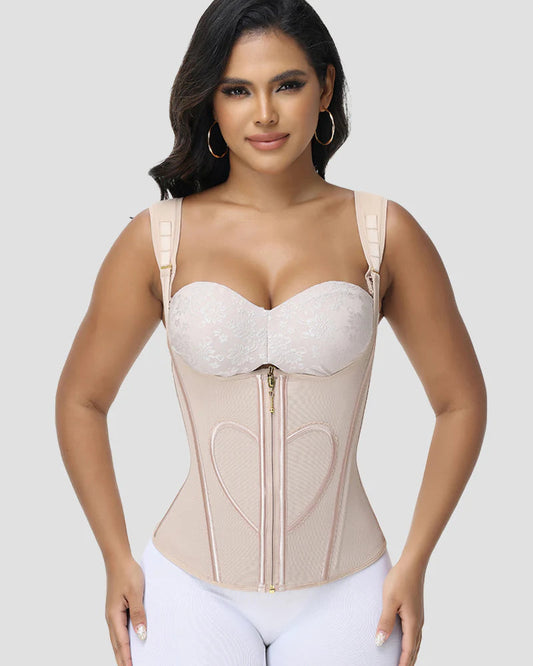 Shapshe® Fajas Colombianas Heart Pattern Tank Top Waist Trainer
