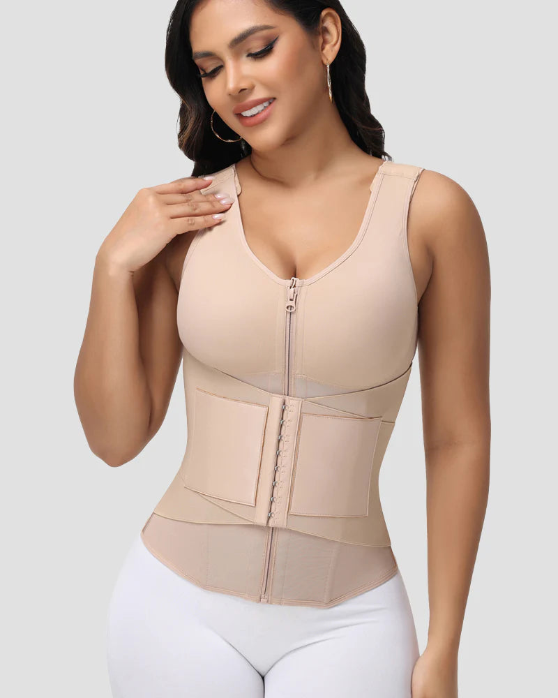 Shapshe® Fajas Colombianas Double Compression Waist Trainer Vest