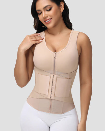 Shapshe® Fajas Colombianas Double Compression Waist Trainer Vest