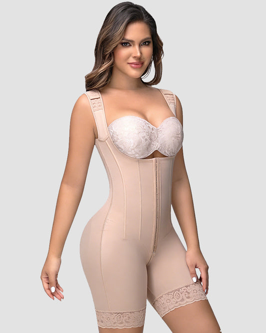 Shapshe® Steel Bone High Compression Open Bust Shapewear Bodysuit