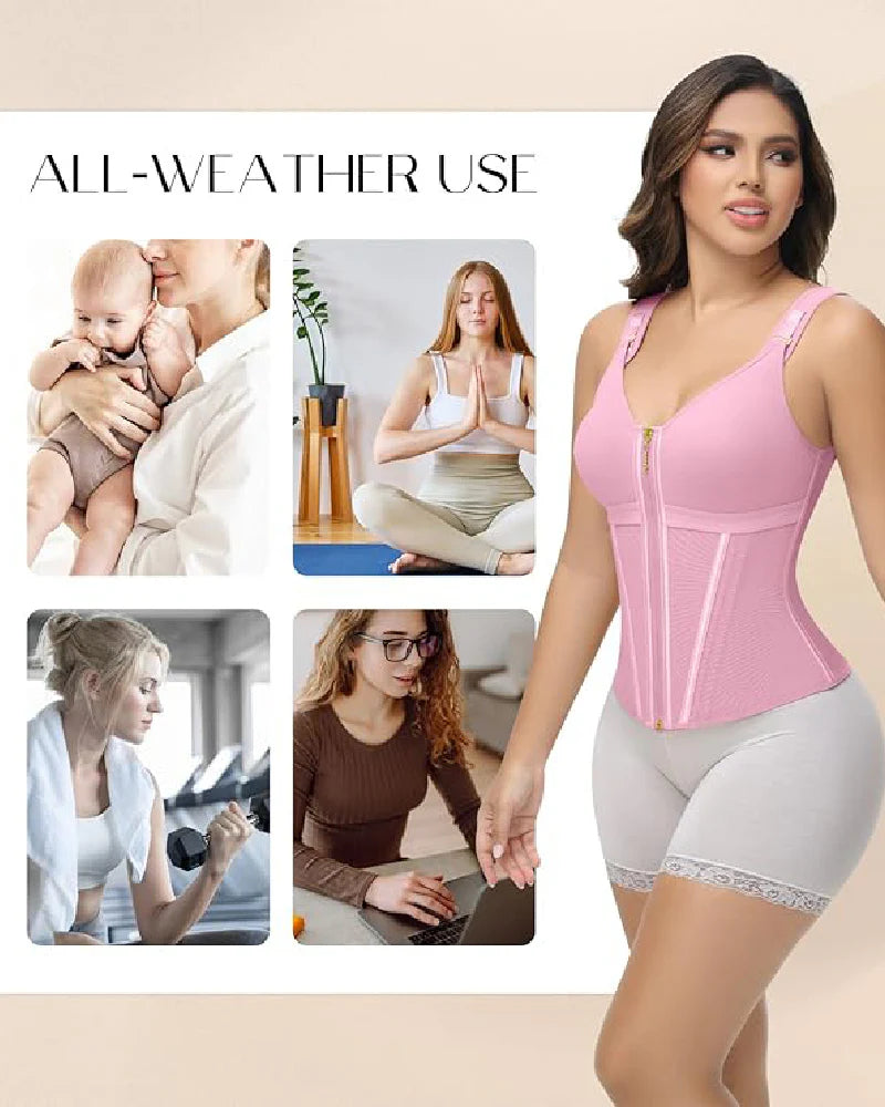 Shapshe® Fajas Colombianas Waist Trainer with Built-in Bra