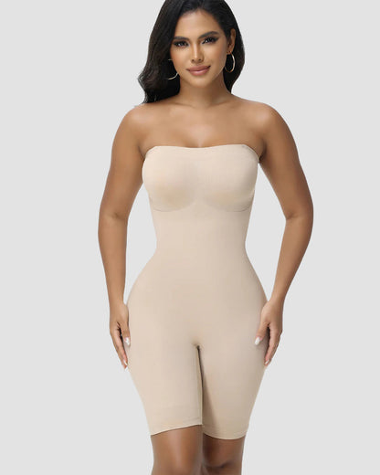 Shapshe® Hourglass Strapless Tummy Control Shapewear Bodysuit