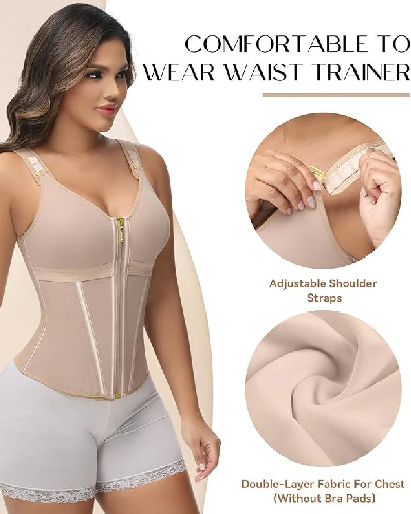 Shapshe® Fajas Colombianas Waist Trainer with Built-in Bra
