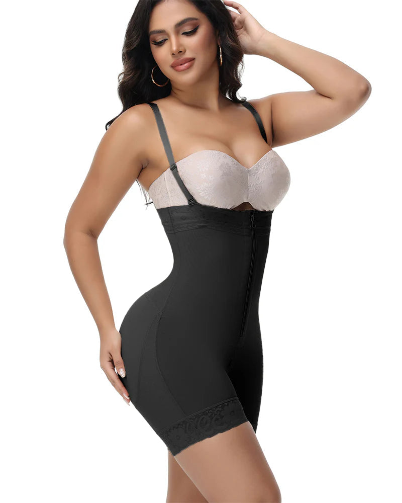 Shapshe® Detachable Straps Fajas Zipper Crotch Shaping Shorts