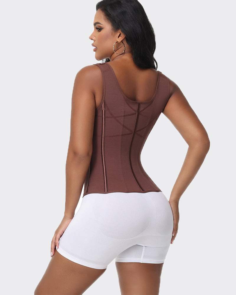 Waist Trainer for Women Tummy Control Sports Girdle with Adjustable Shoulder Strap
