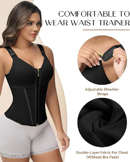 Shapshe® Fajas Colombianas Waist Trainer with Built-in Bra