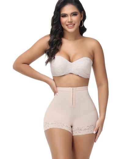 Shapshe® Seamless Butt Lifter Shorts with Front Hook Closure