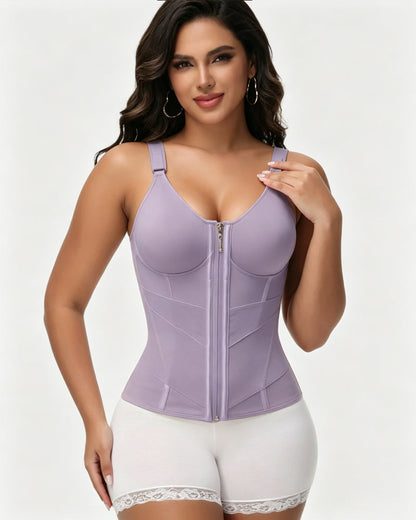 Waist Trainer for Women Corset Faja Body Shaper Vest with Built-in Bra