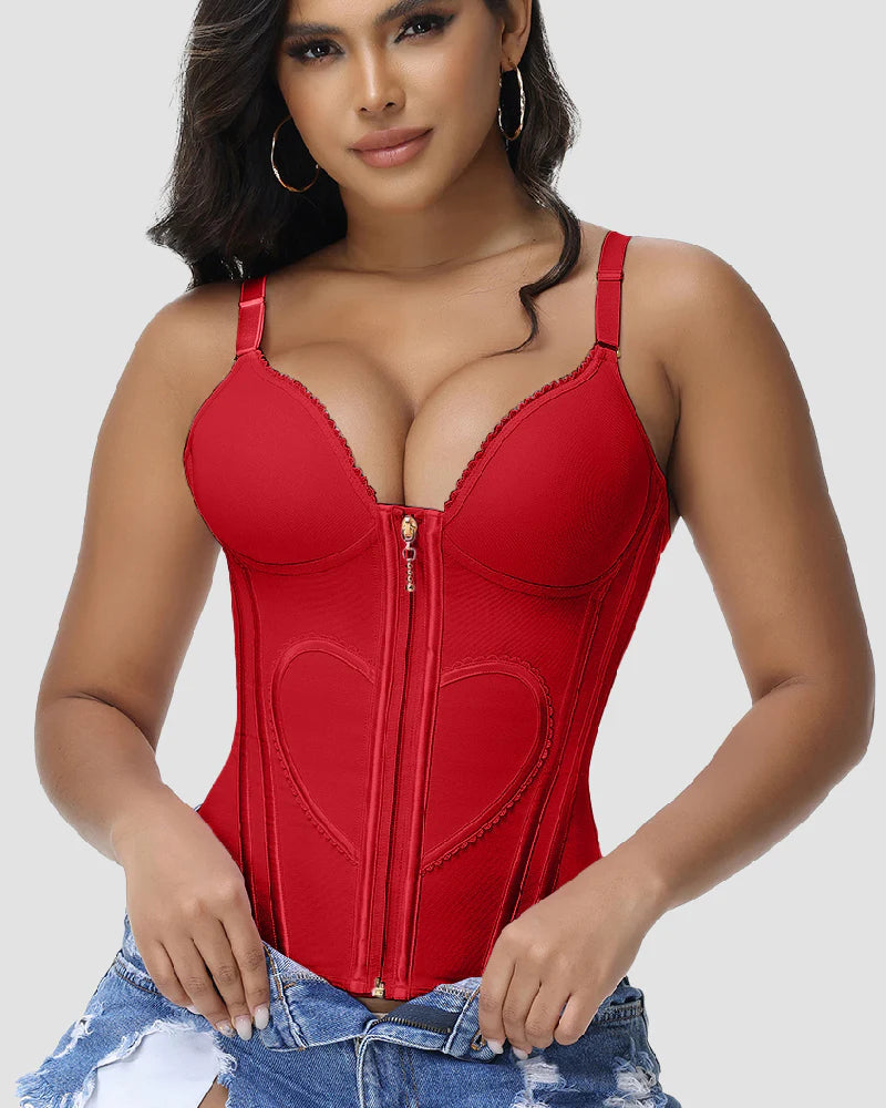 Shapshe® Love Pattern Waist Trainer with Built-in Bra