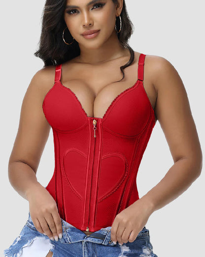 Shapshe® Love Pattern Waist Trainer with Built-in Bra