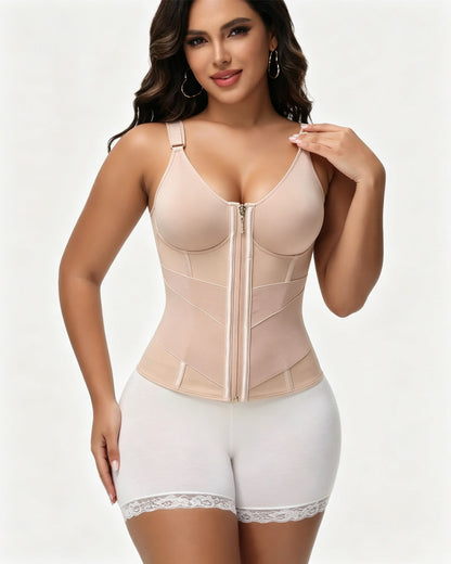 Waist Trainer for Women Corset Faja Body Shaper Vest with Built-in Bra