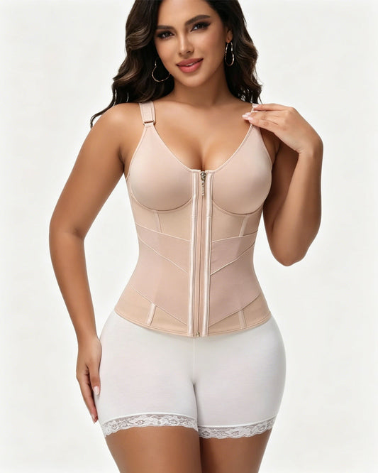 Waist Trainer for Women Corset Faja Body Shaper Vest with Built-in Bra