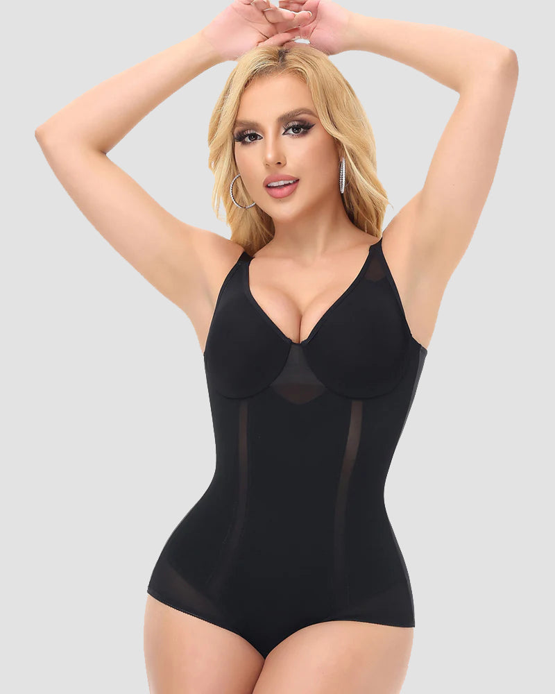 Shapshe® Mesh Built In Bra Tummy Control Bodysuit